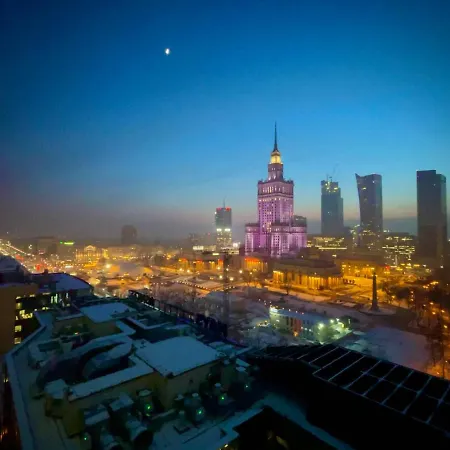 Super Blue ścisłe Centrum Dwie Linie Metra Netflix Wifi 300 Mbs Panorama Miasta Apartament