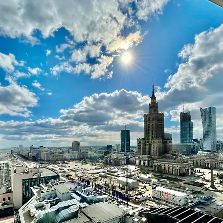 Apartament Super Blue ścisłe Centrum Dwie Linie Metra Netflix Wifi 300 Mbs Panorama Miasta Warszawa